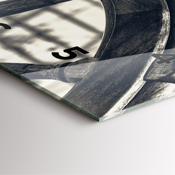 Szögletes fali üvegóra Ősi hajó