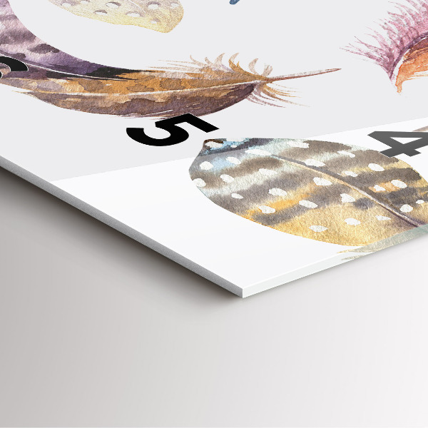 Szögletes fali üvegóra Retro művészeti illusztráció