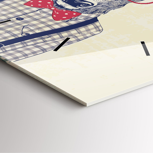 Szögletes fali üvegóra Szarvas ingben