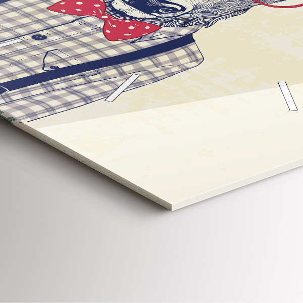 Szögletes fali üvegóra Szarvas ingben