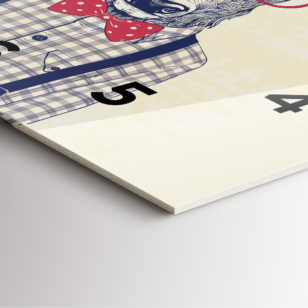 Szögletes fali üvegóra Szarvas ingben