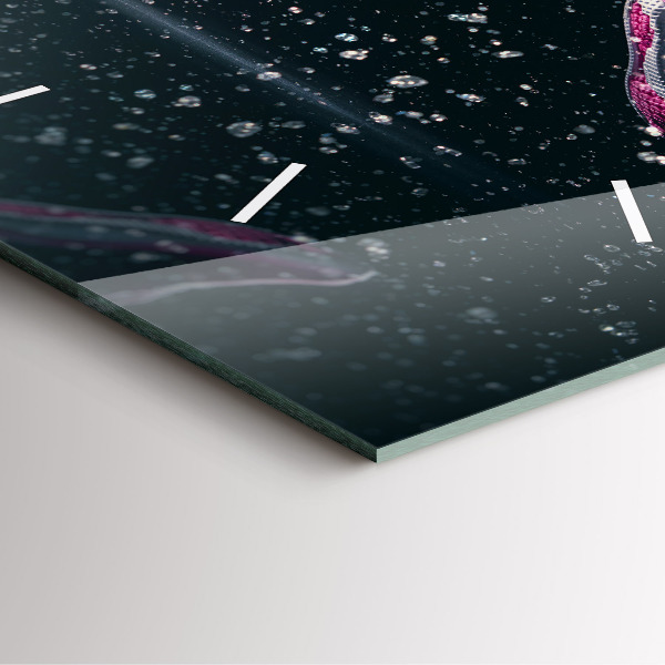 Szögletes fali üvegóra Egészséges életmód és futás