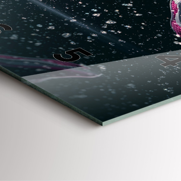 Szögletes fali üvegóra Egészséges életmód és futás