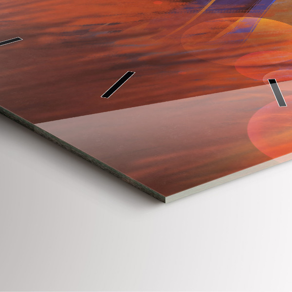 Szögletes fali üvegóra Lovag karddal