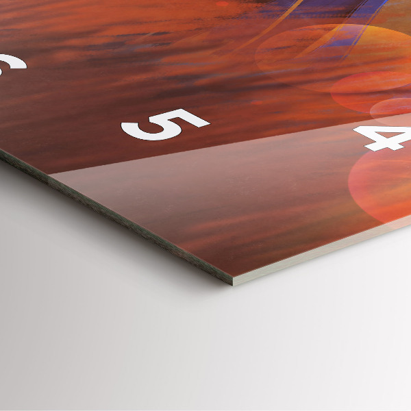 Szögletes fali üvegóra Lovag karddal