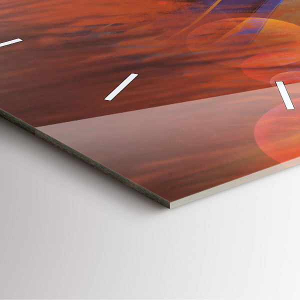 Szögletes fali üvegóra Lovag karddal