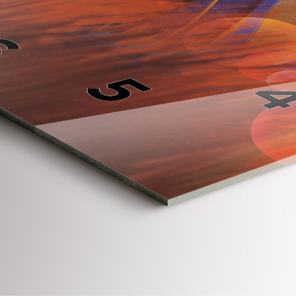 Szögletes fali üvegóra Lovag karddal