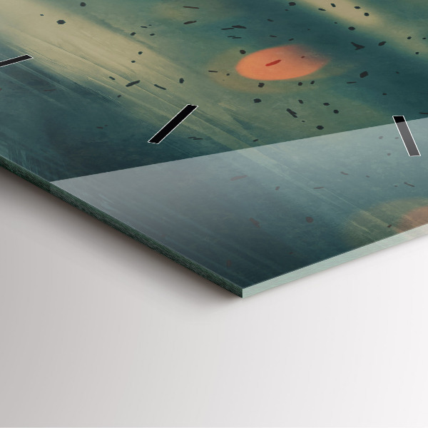 Szögletes fali üvegóra Halálos fegyveres játék