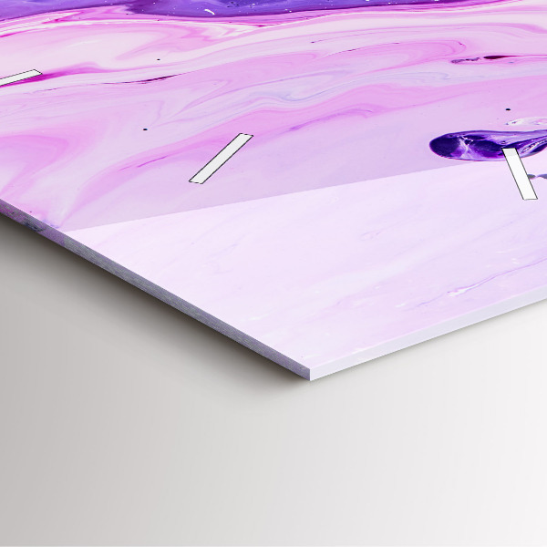 Szögletes fali üvegóra Színes háttér