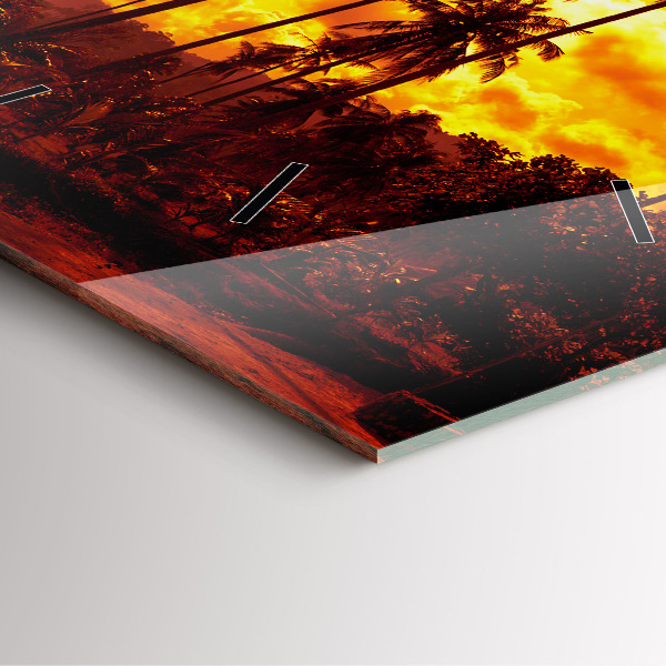 Szögletes fali üvegóra Thaiföld Klong Prao Beach