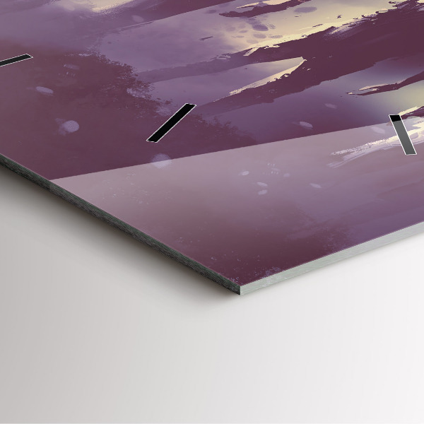 Szögletes fali üvegóra Zombik éjjel - halloween