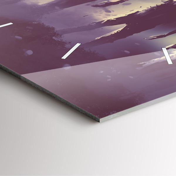 Szögletes fali üvegóra Zombik éjjel - halloween