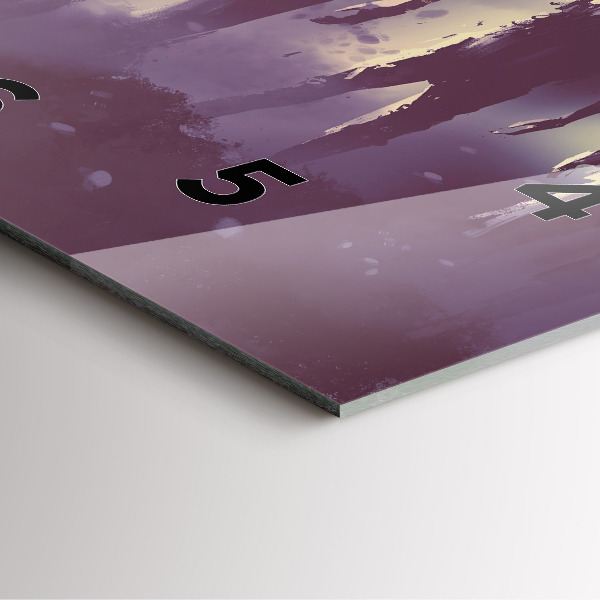 Szögletes fali üvegóra Zombik éjjel - halloween