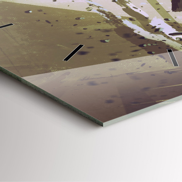 Szögletes fali üvegóra Robot vs szamuráj harc