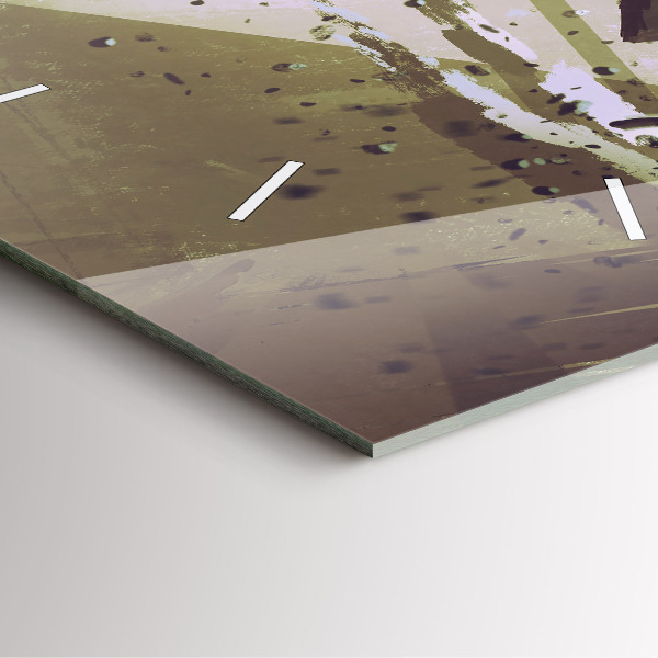 Szögletes fali üvegóra Robot vs szamuráj harc