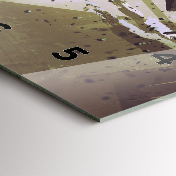 Szögletes fali üvegóra Robot vs szamuráj harc