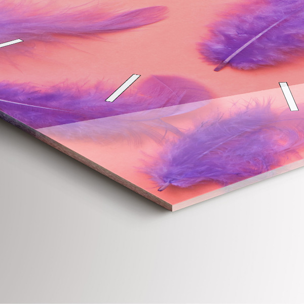 Szögletes fali üvegóra Színes tollak