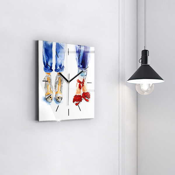 Szögletes fali üvegóra Női magassarkú