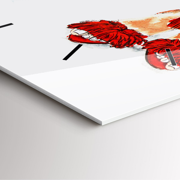 Szögletes fali üvegóra Női magassarkú