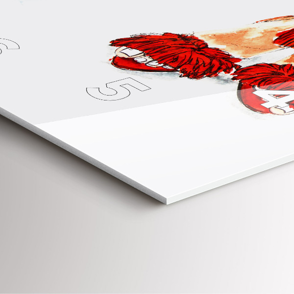 Szögletes fali üvegóra Női magassarkú