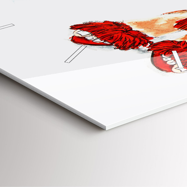 Szögletes fali üvegóra Női magassarkú