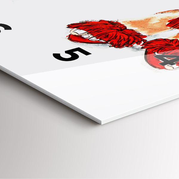 Szögletes fali üvegóra Női magassarkú