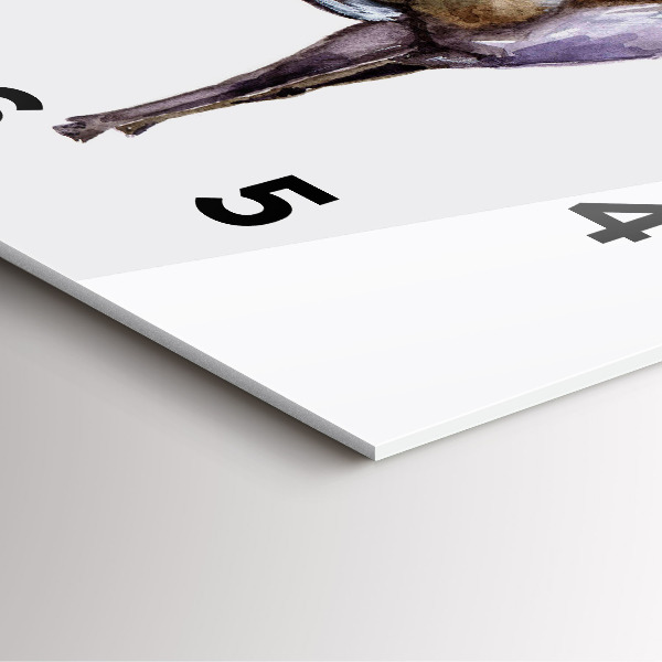 Szögletes fali üvegóra A vadon szarvas királya