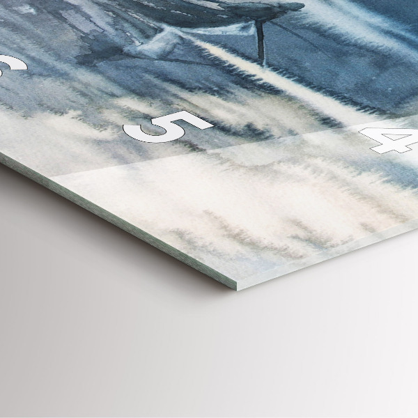 Szögletes fali üvegóra Halász a tavon