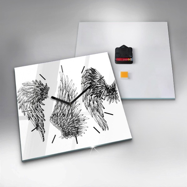 Szögletes fali üvegóra Angyal szárnyai