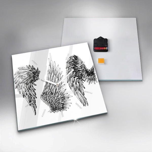 Szögletes fali üvegóra Angyal szárnyai