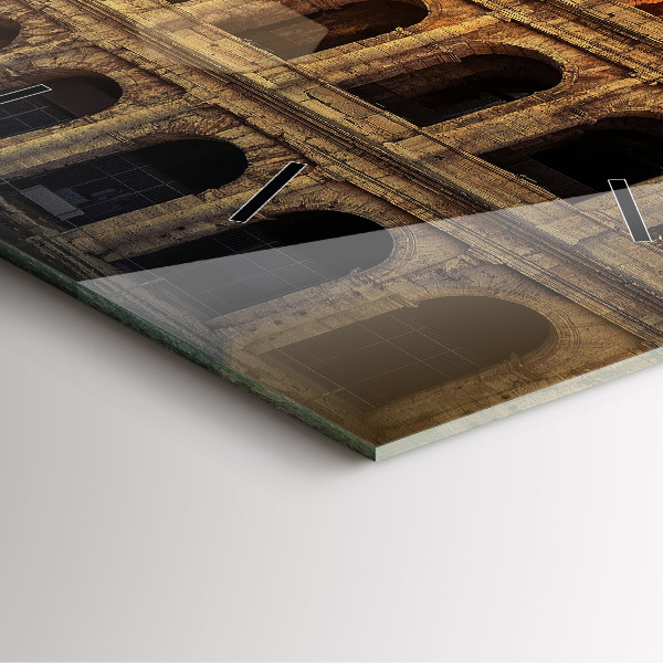 Szögletes fali üvegóra Római Colosseum