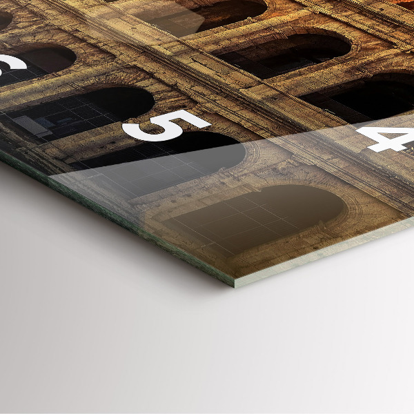 Szögletes fali üvegóra Római Colosseum