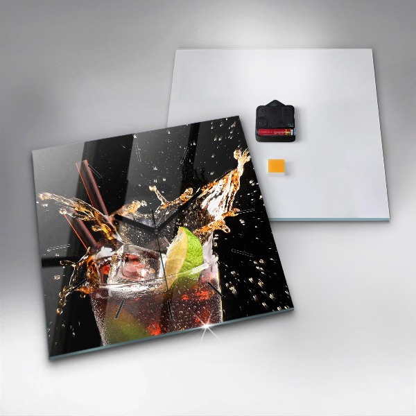 Szögletes fali üvegóra Igyál jéggel