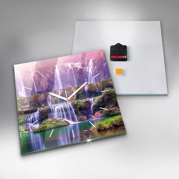 Szögletes fali üvegóra Jiulong vízesés, Kína