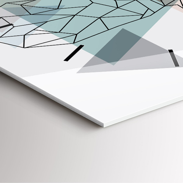 Szögletes fali üvegóra Rénszarvas skandináv stílusban