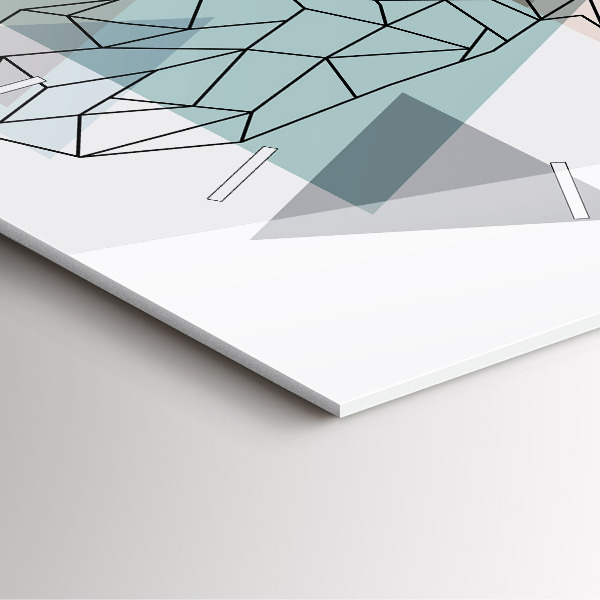 Szögletes fali üvegóra Rénszarvas skandináv stílusban