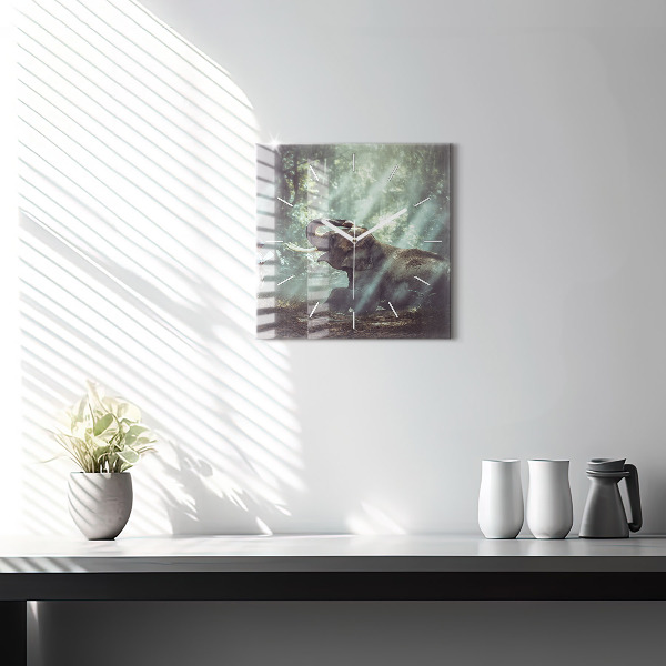 Szögletes fali üvegóra Egy fiú könyvet olvas