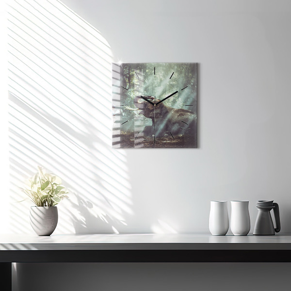 Szögletes fali üvegóra Egy fiú könyvet olvas