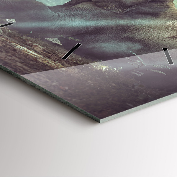 Szögletes fali üvegóra Egy fiú könyvet olvas