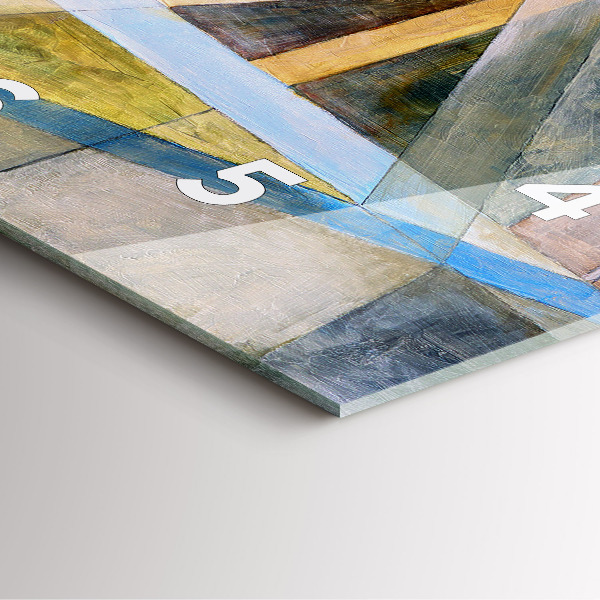 Szögletes fali üvegóra Impresszionista festészet