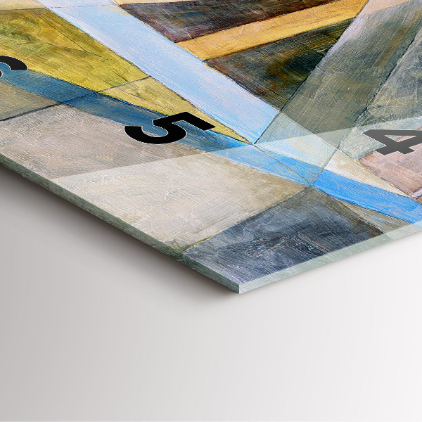 Szögletes fali üvegóra Impresszionista festészet