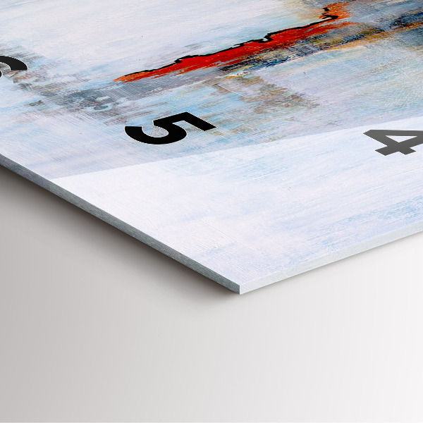 Szögletes fali üvegóra Absztrakció