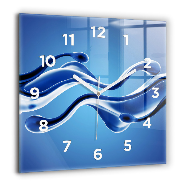 Szögletes fali üvegóra Folyadék absztrakció