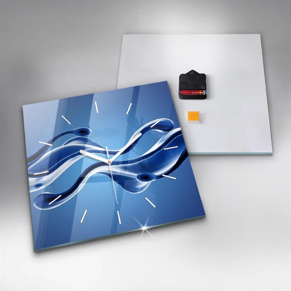 Szögletes fali üvegóra Folyadék absztrakció