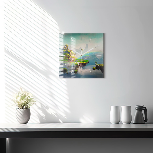 Szögletes fali üvegóra Kínai fantázia