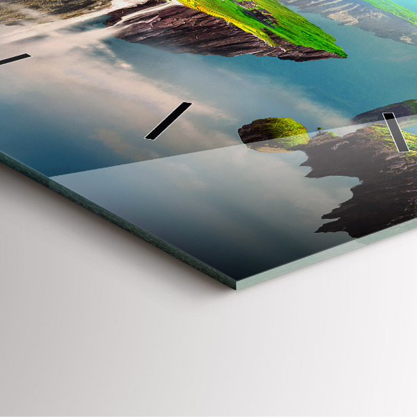 Szögletes fali üvegóra Kínai fantázia