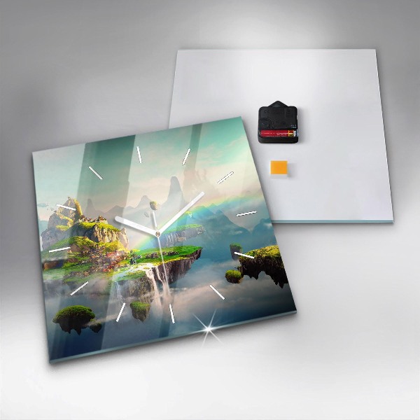 Szögletes fali üvegóra Kínai fantázia