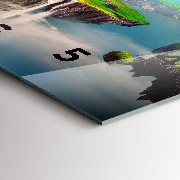 Szögletes fali üvegóra Kínai fantázia