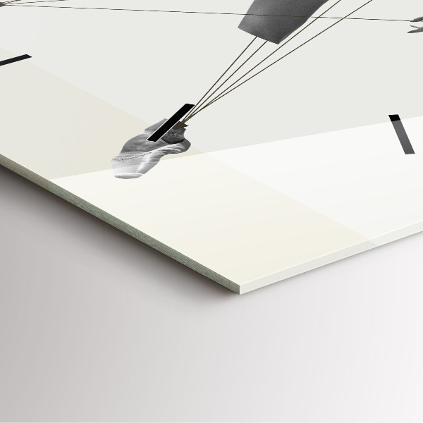 Szögletes fali üvegóra Absztrakt nő táncos