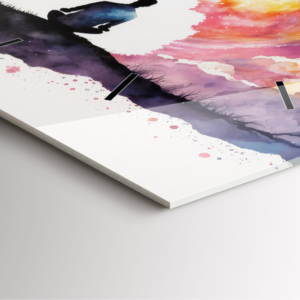 Szögletes fali üvegóra Meditációs életmód